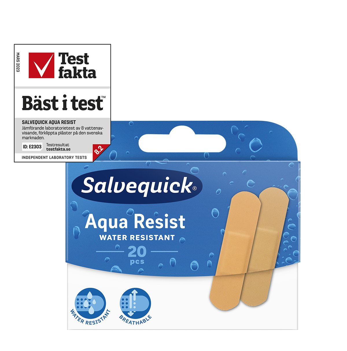 Salvequick Aqua Resist Medium 20 st