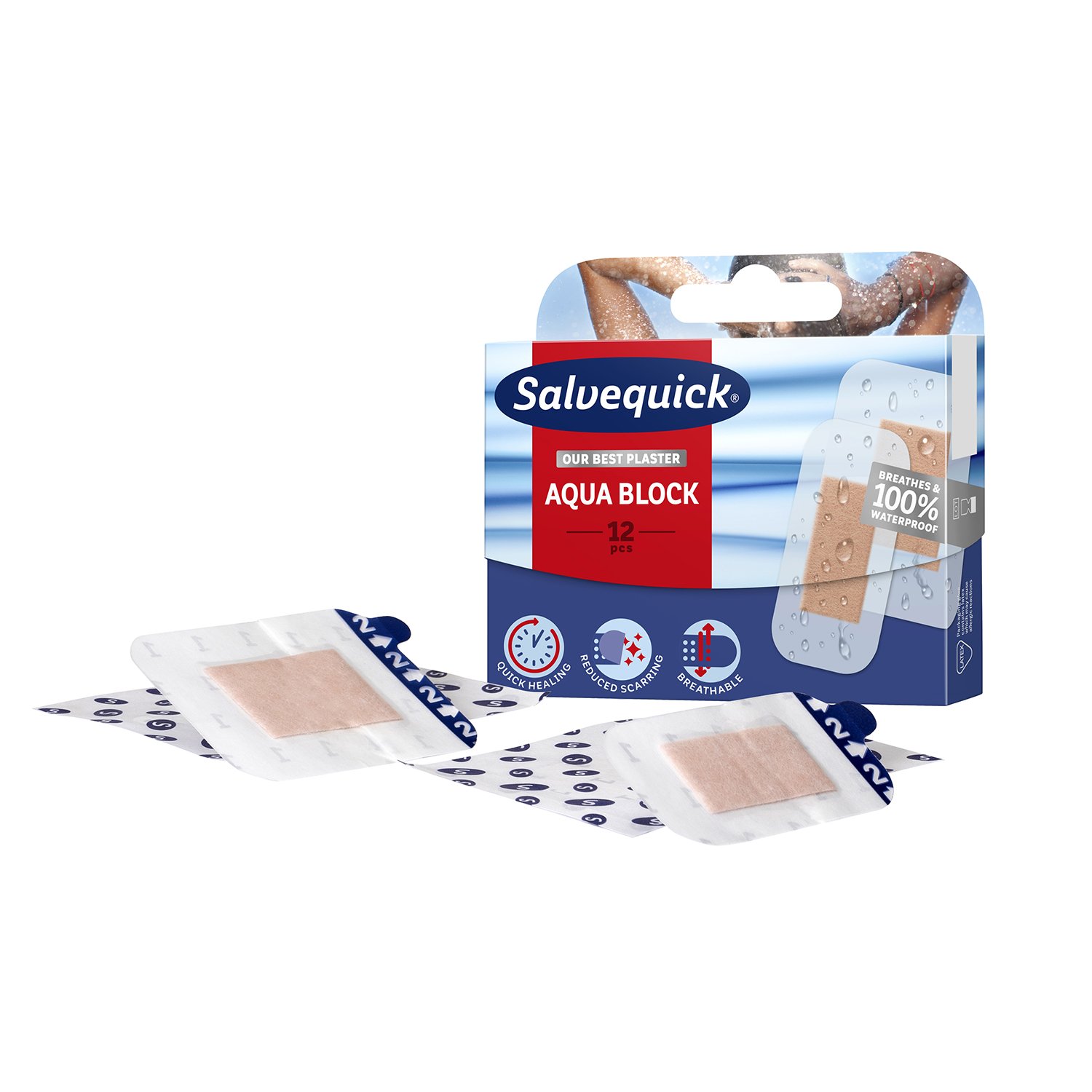 Salvequick Aqua Block 12 st