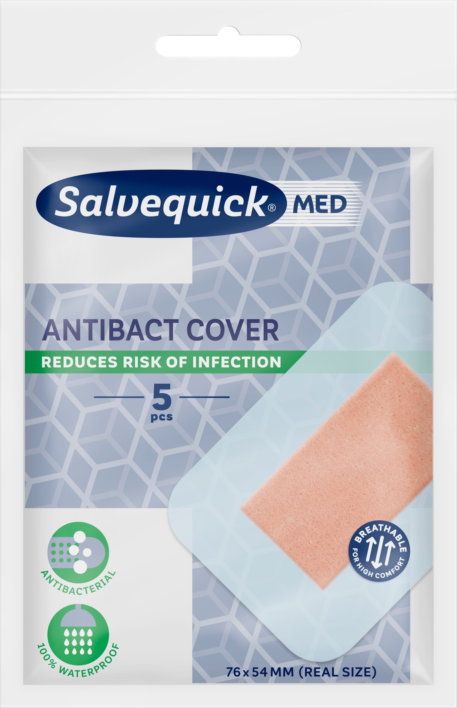 SalvequickMED Maxi Cover Antibact 5 st