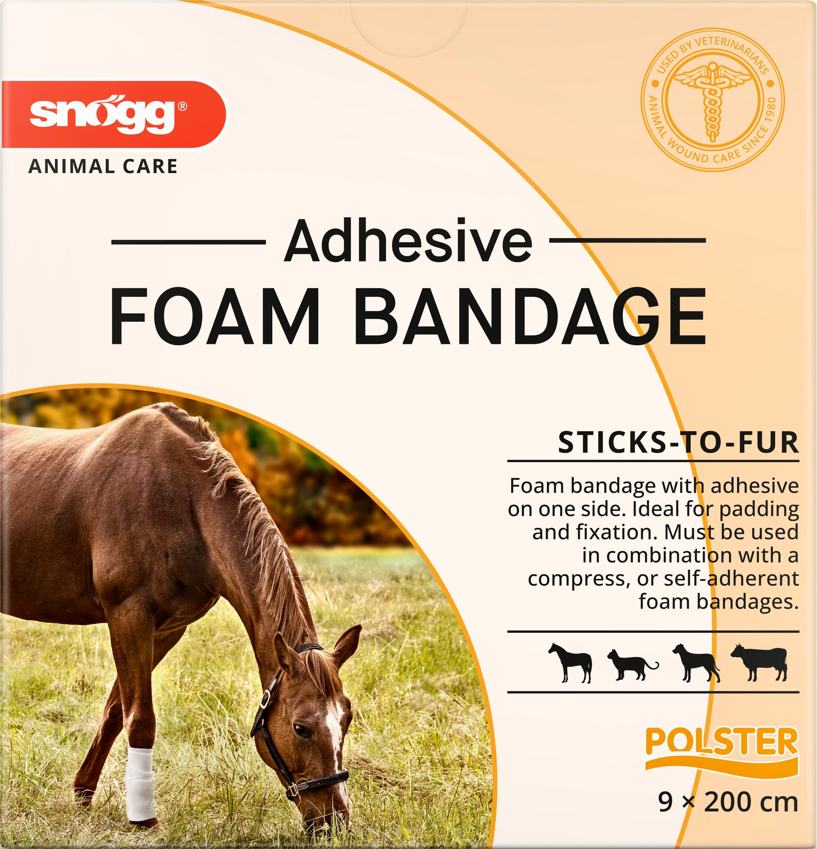 Snögg Animal Foam Bandage Adhesive 9cm x 2 m