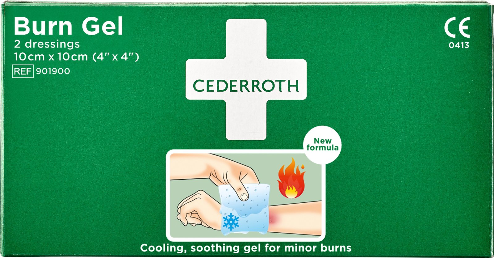 Cederroth Kompress Burn Gel 10 x 10 cm 2 st