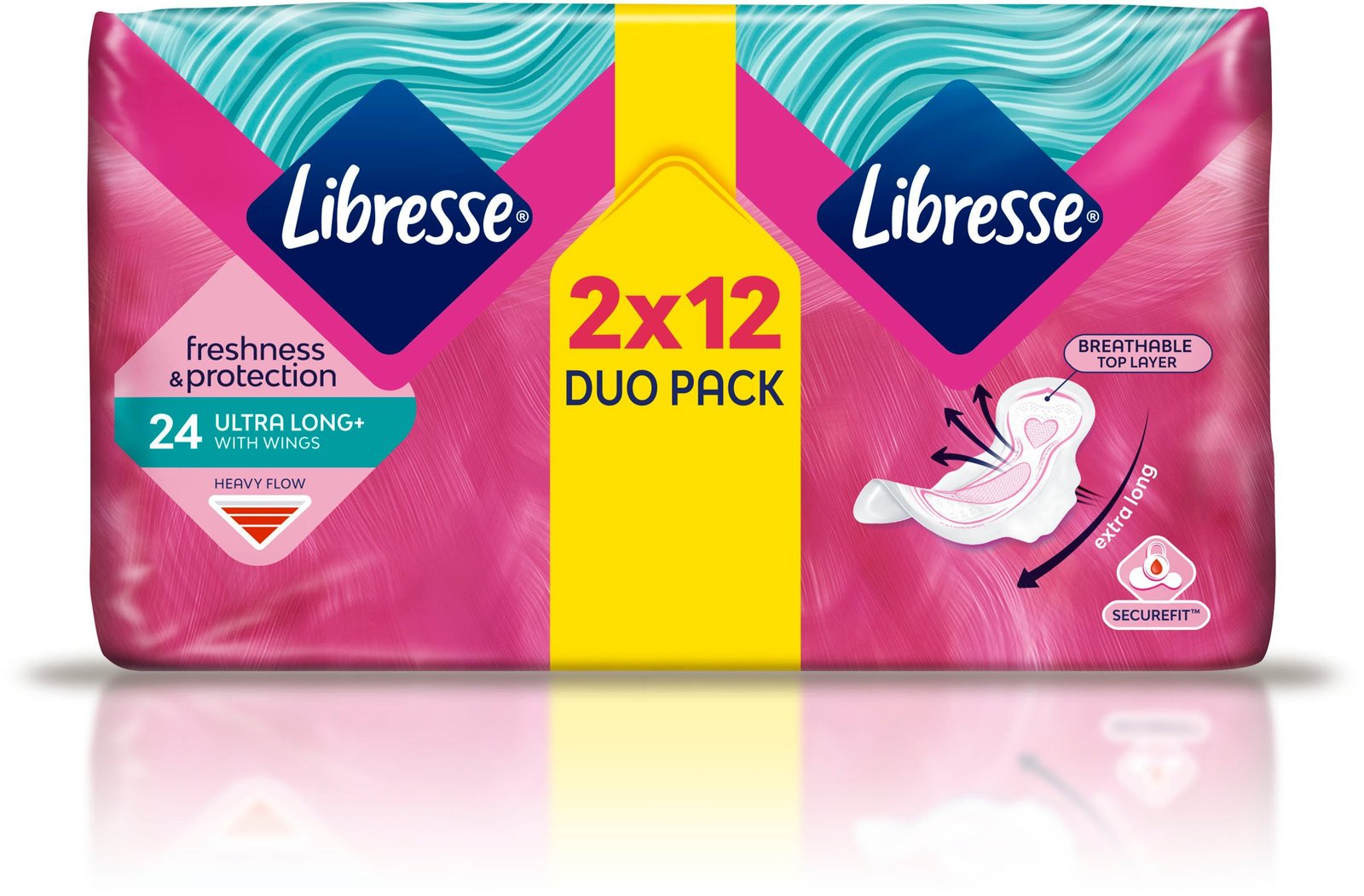 Libresse Freshness & Protection Ultra Long Wing Duopack 24 st