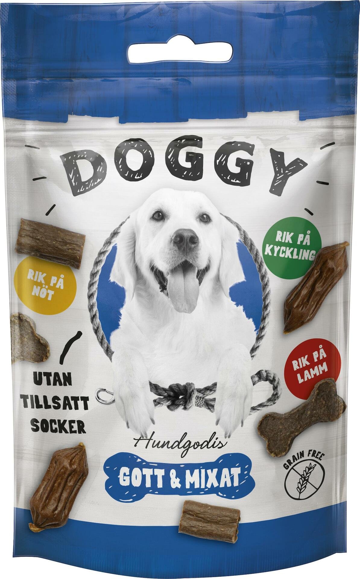 DOGGY Gott & Mixat Hundgodis 60g