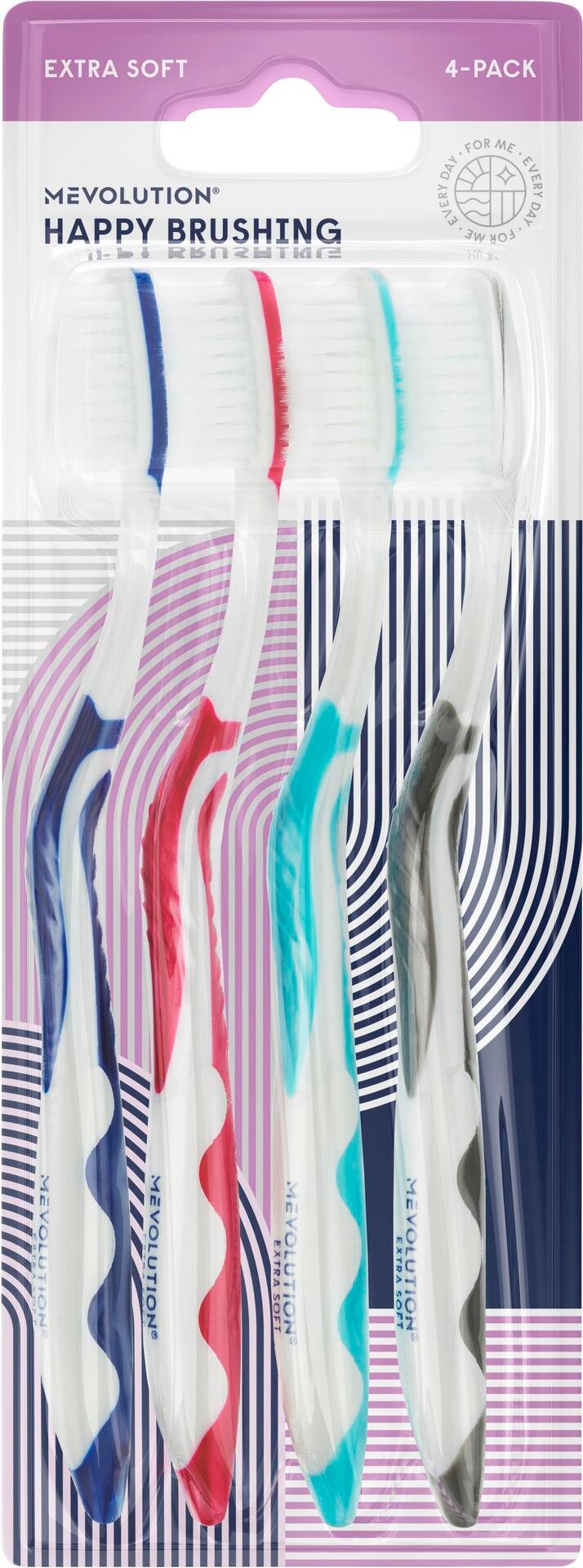 Mevolution Tandborste Extra Soft 4 st - Olika färger
