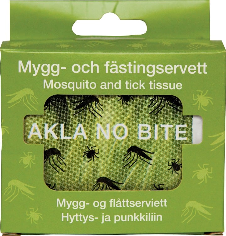 AKLA No Bite Mygg & Fästingservett 10 st