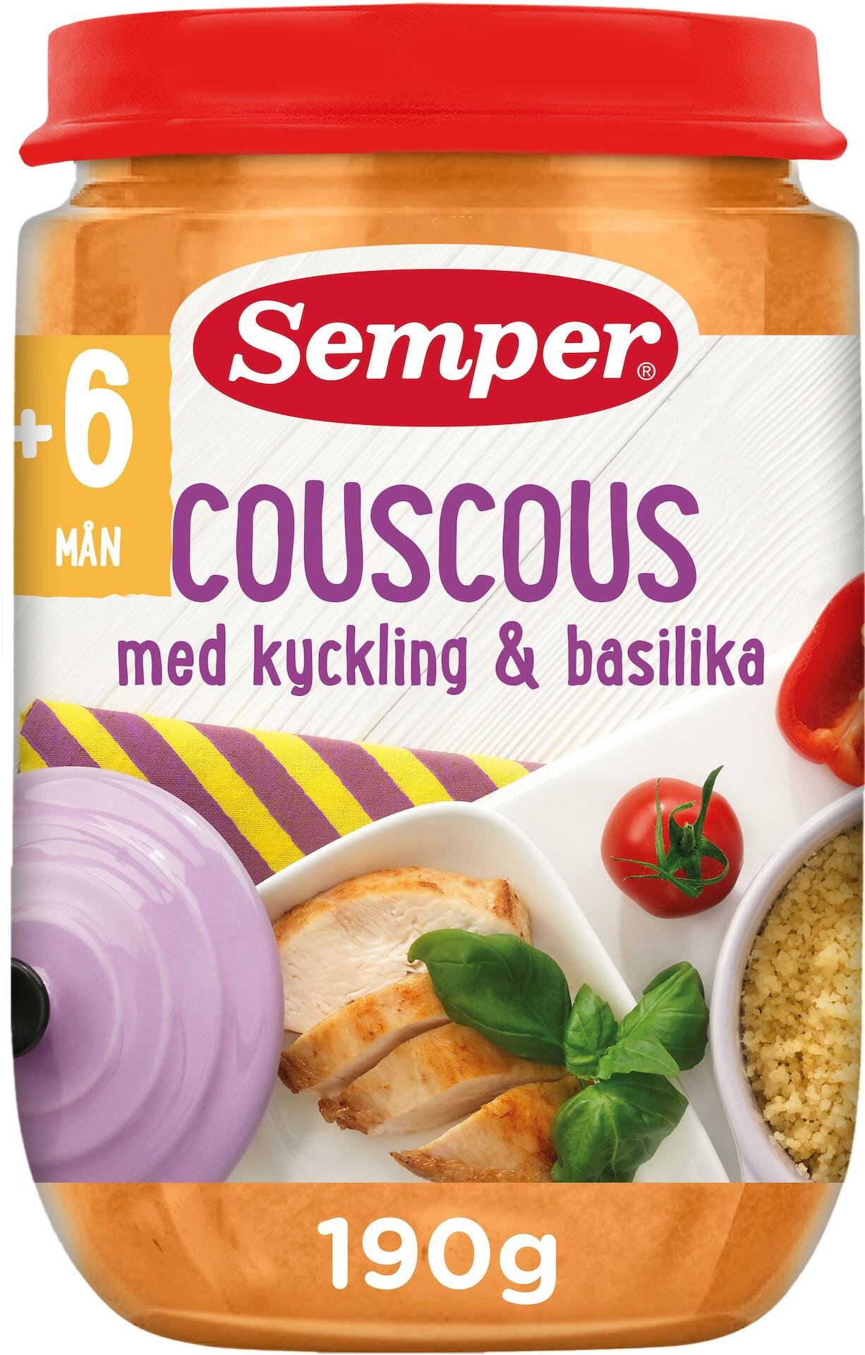 Semper Couscous Kyckling & Basilika 190g
