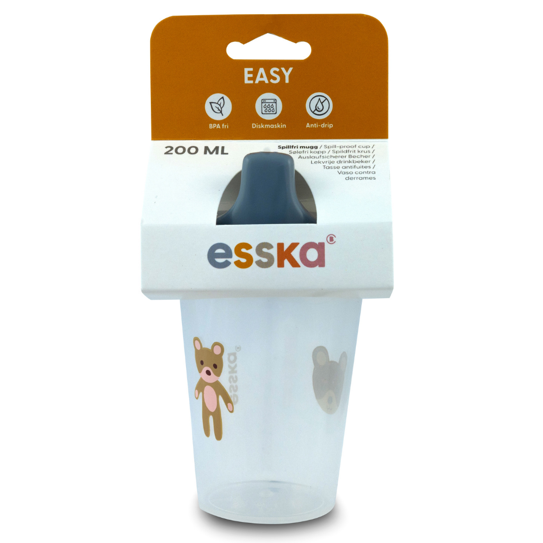 esska Easy Spillfri Mugg 200 ml - Olika färger och motiv