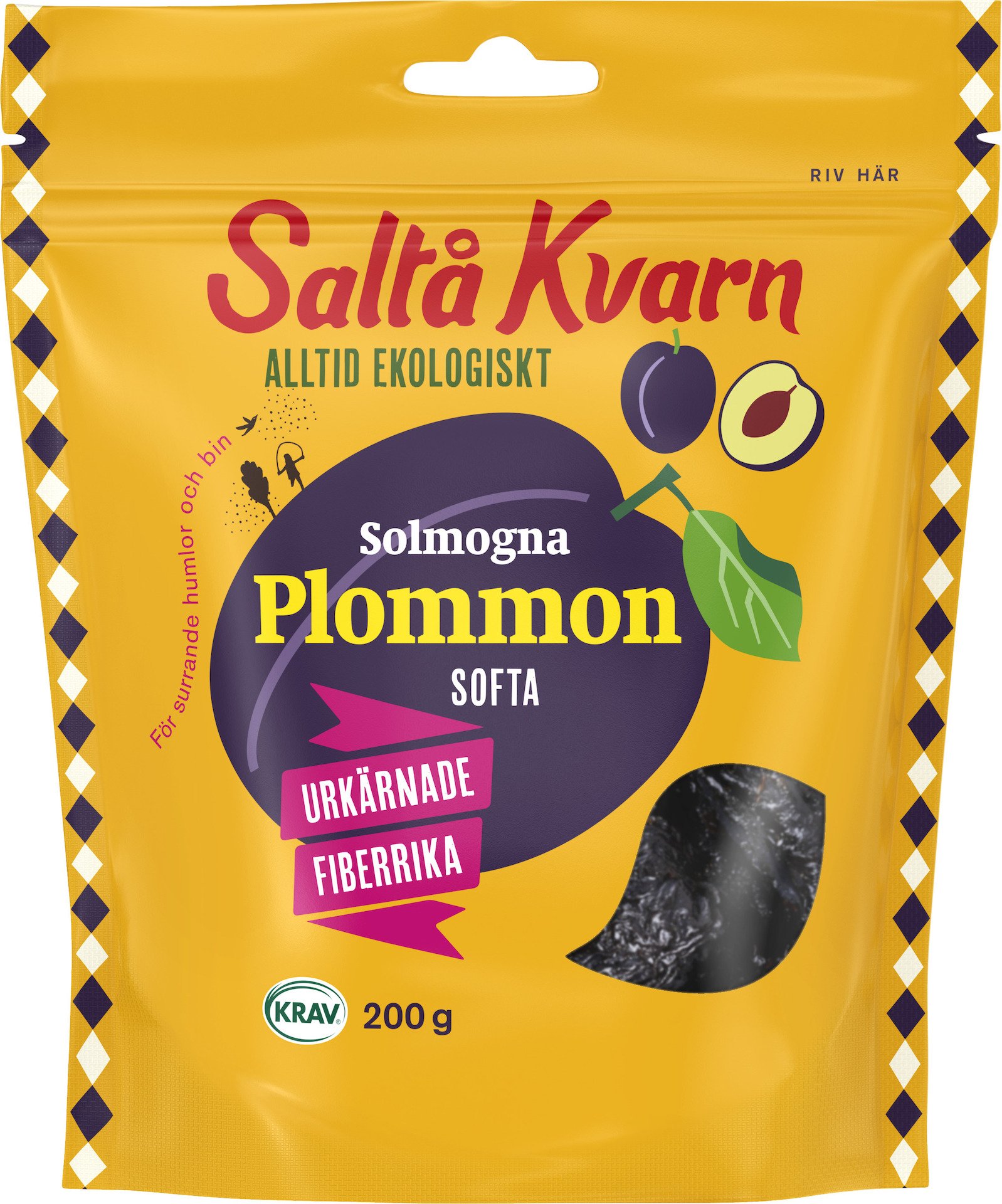 Saltå Kvarn Solmogna Softa Plommon 200g
