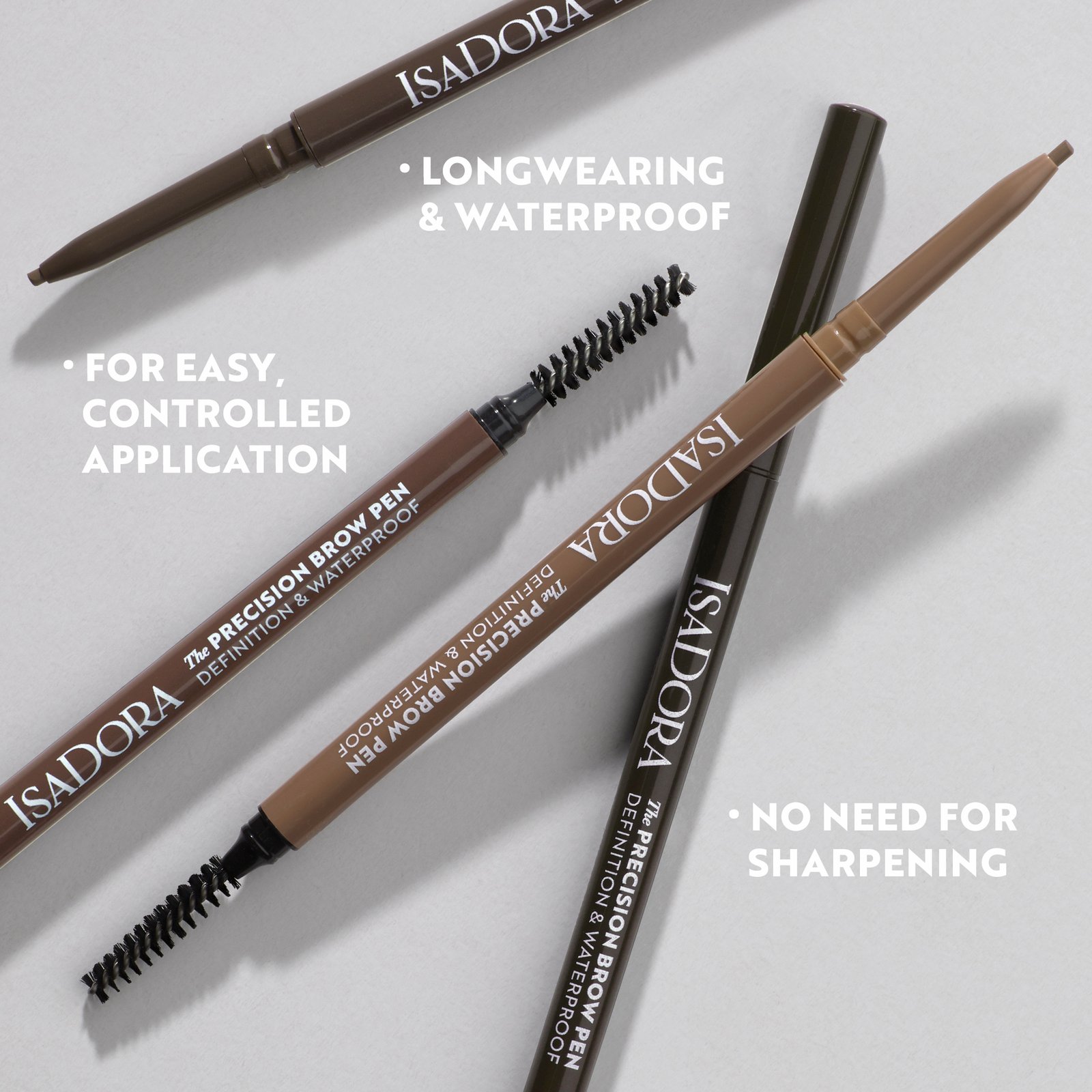 IsaDora The Precision Brow Pen, Definition & Waterproof 02 Dark Brown