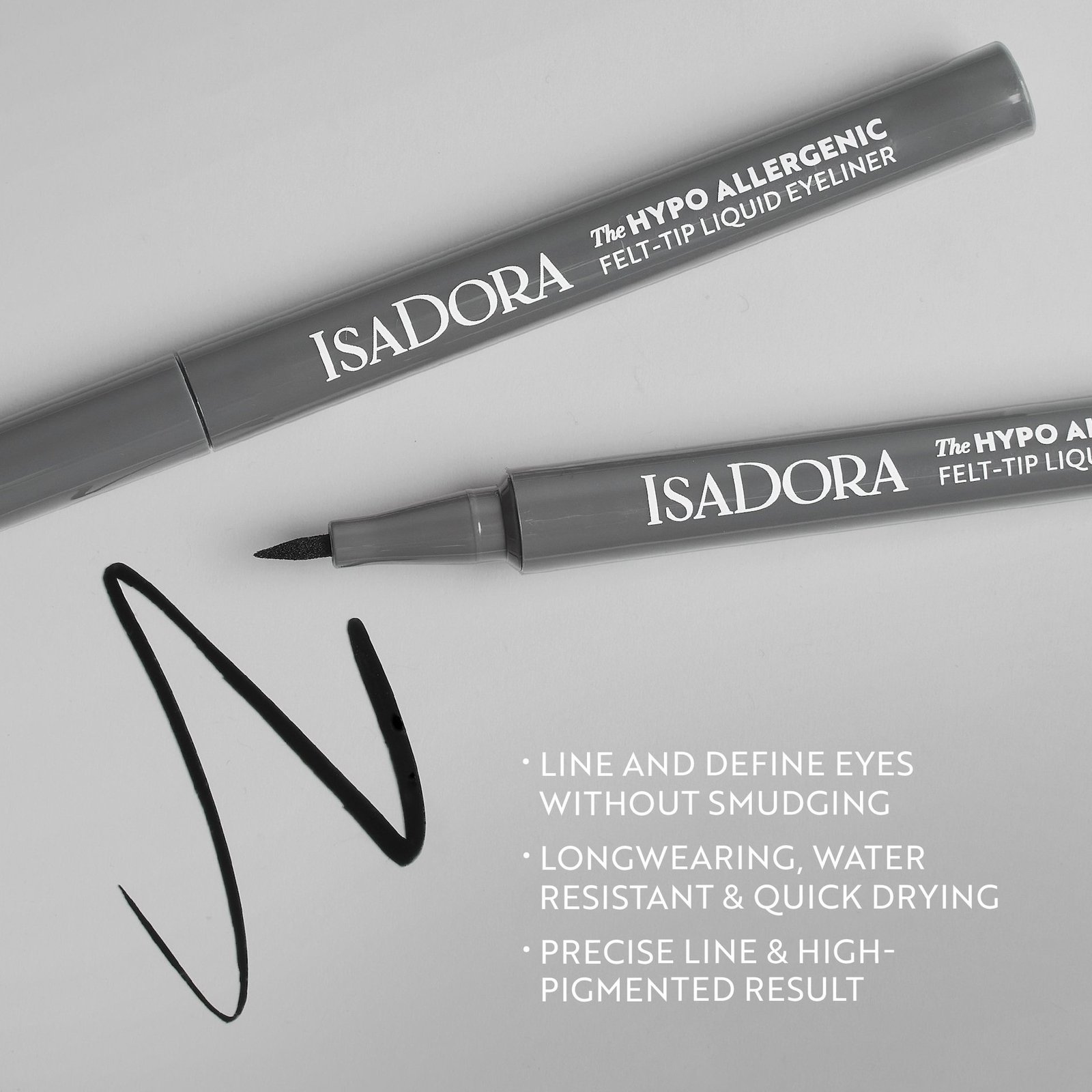 IsaDora Hypo-Allergenic Eyeliner 30 Black 1 ml