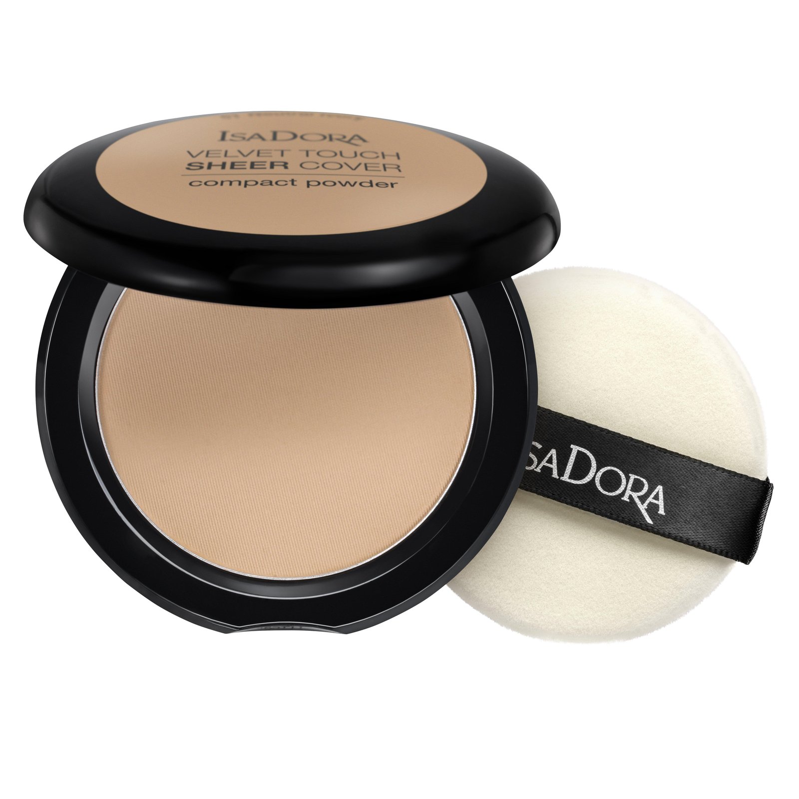 IsaDora Velvet Touch Sheer Cover Compact Powder 45 Neutral Beige