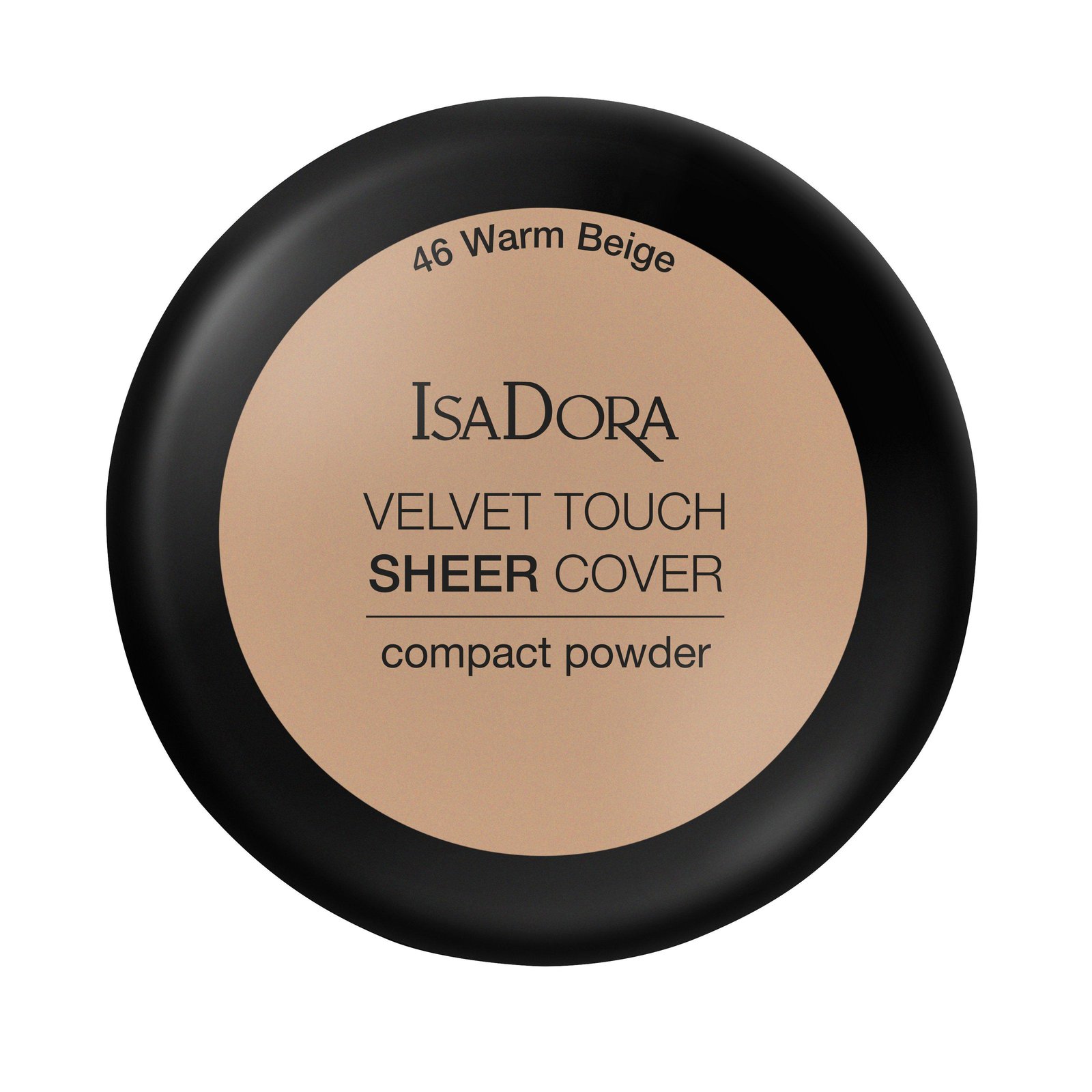IsaDora Velvet Touch Sheer Cover Compact Powder 46 Warm Beige