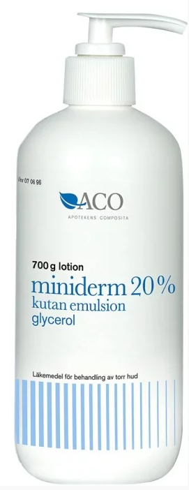 Miniderm Kutan Emulsion 20% glycerol Torr Hud 700g