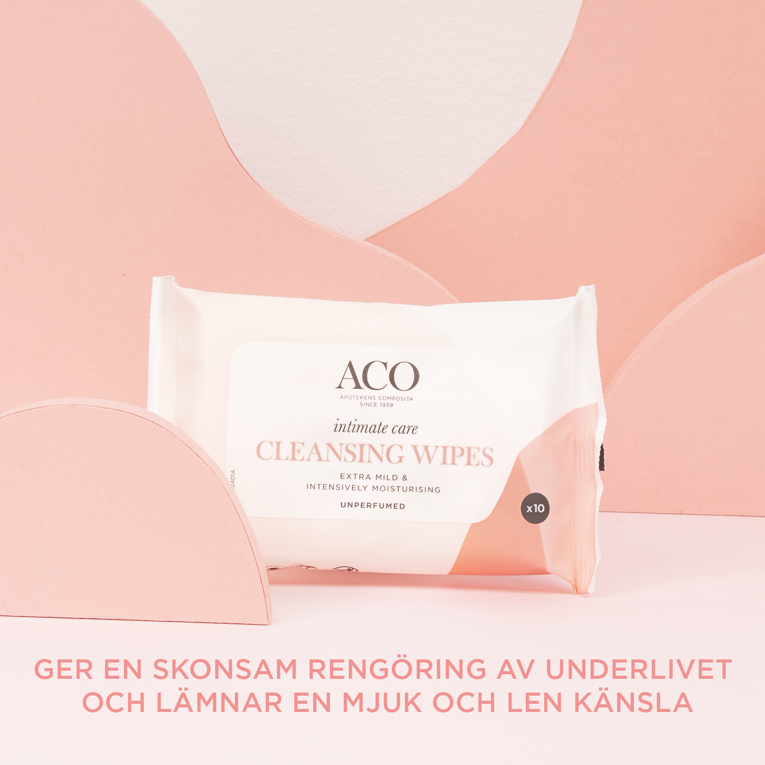 ACO Intimate Care Cleansing Wipes Intimrengöringsservetter 10 st