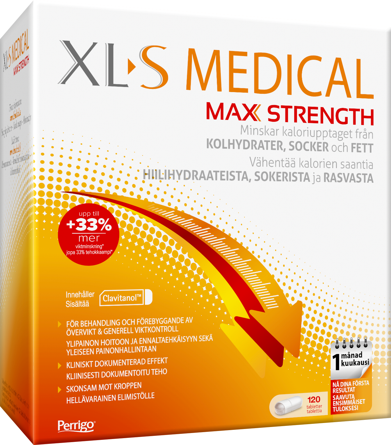 Xl-S Medical Max Strength Viktminskning 120 tabletter