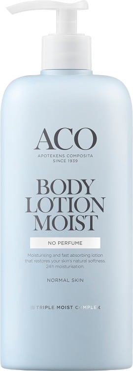 ACO Body Lotion Moist No Perfume Kroppslotion 400 ml