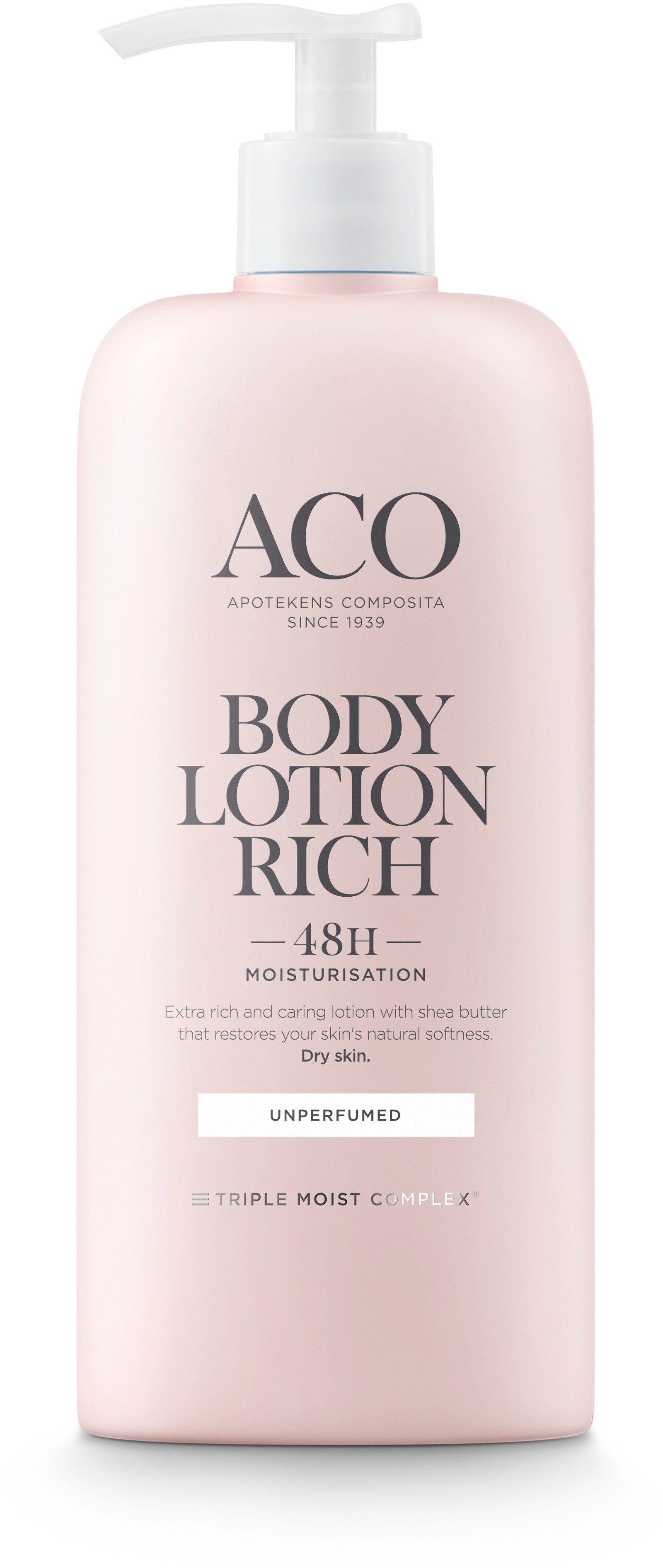 ACO Body Lotion Rich Kroppslotion Oparfymerad 400 ml