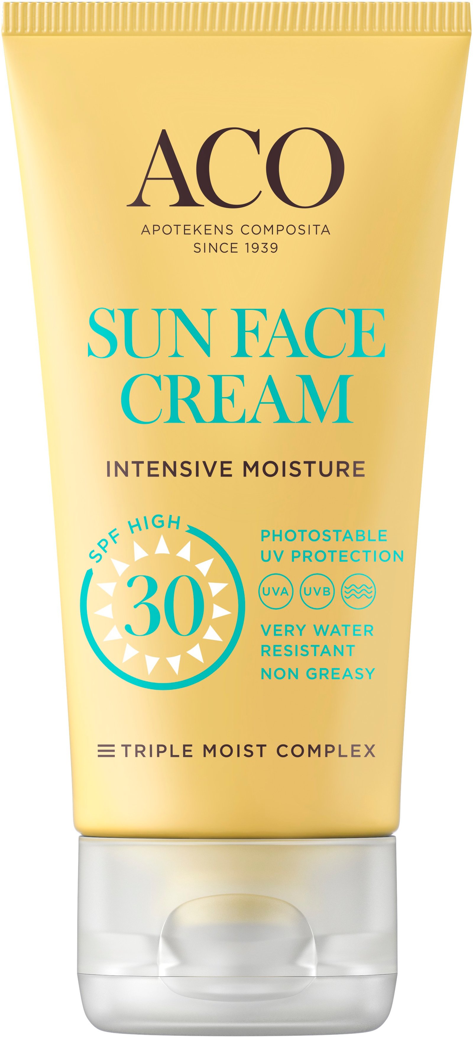 ACO Sun Face Cream SPF30 Solskydd Ansikte 50 ml
