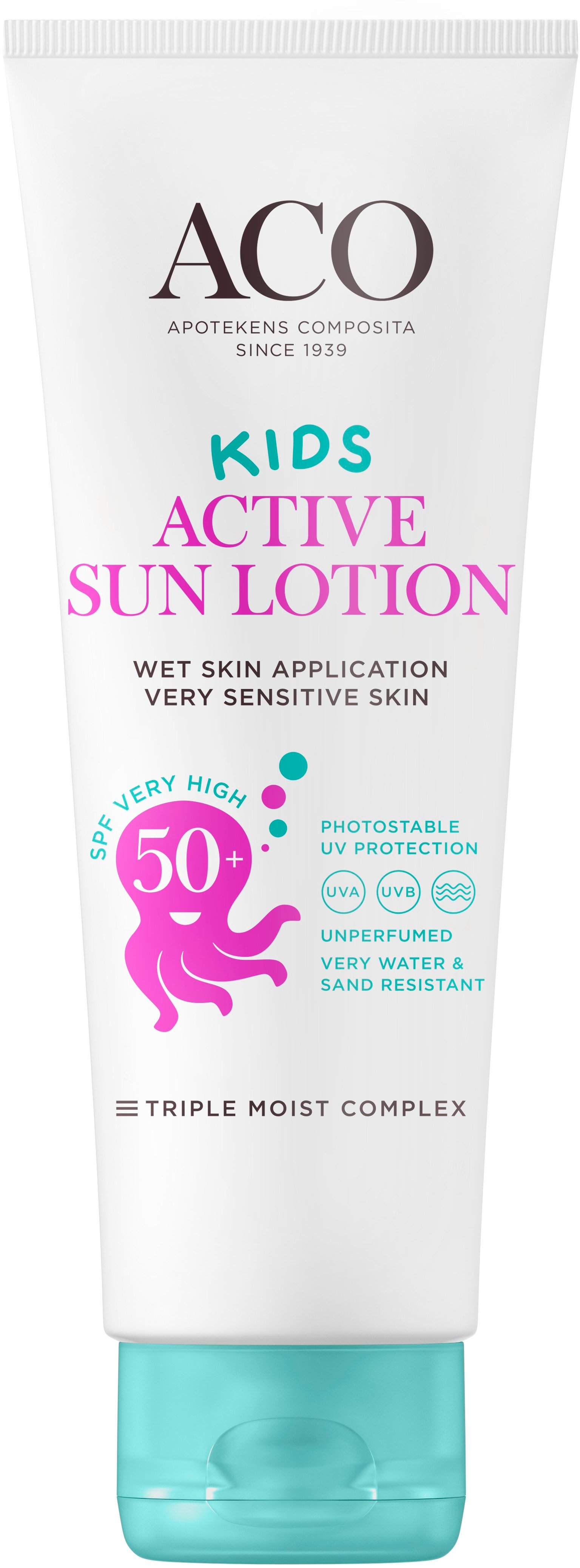 ACO Sun Kids Lotion SPF50+ Solskydd Barn 250 ml