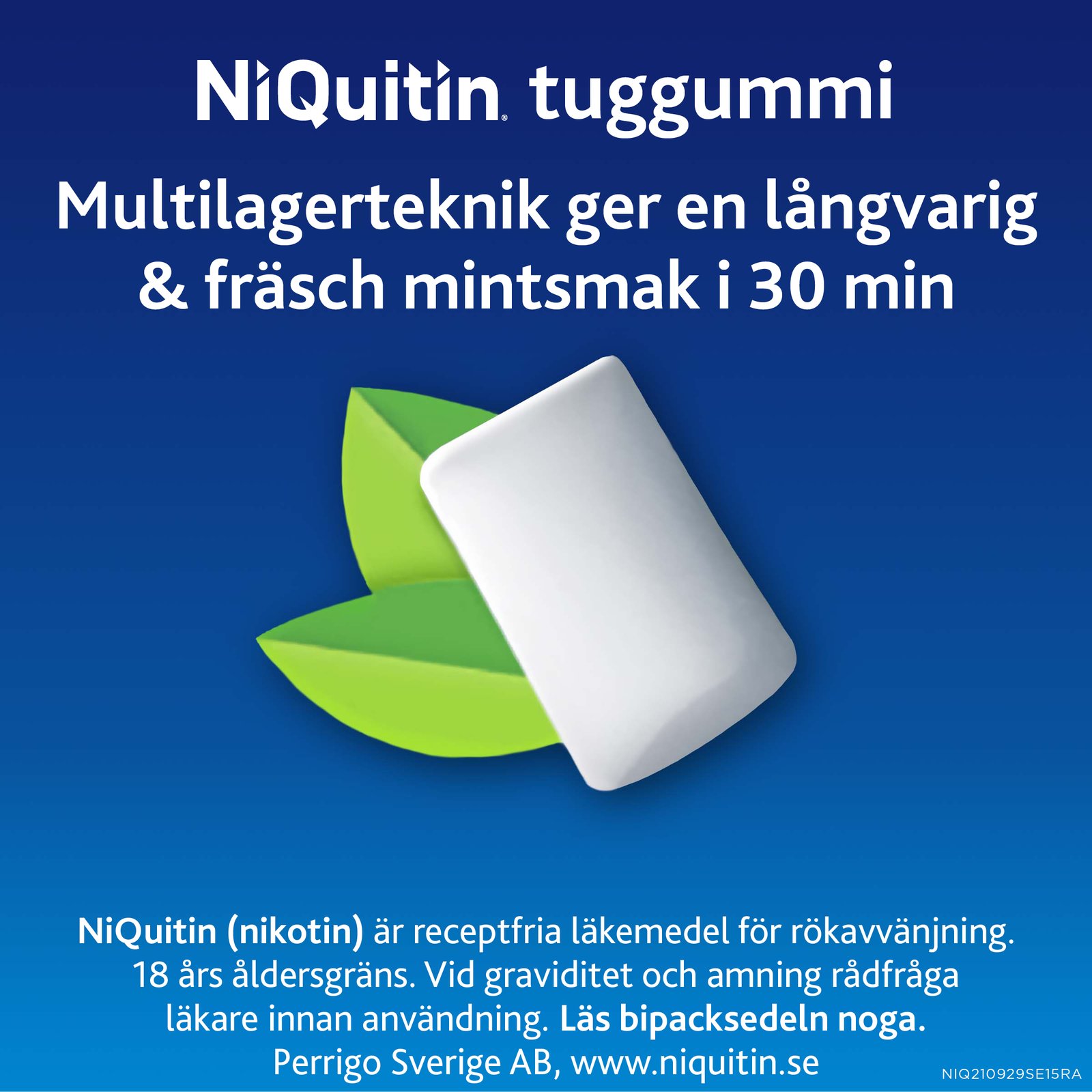 NiQuitin Mint 2 mg Medicinskt Nikotintuggummi 200 st