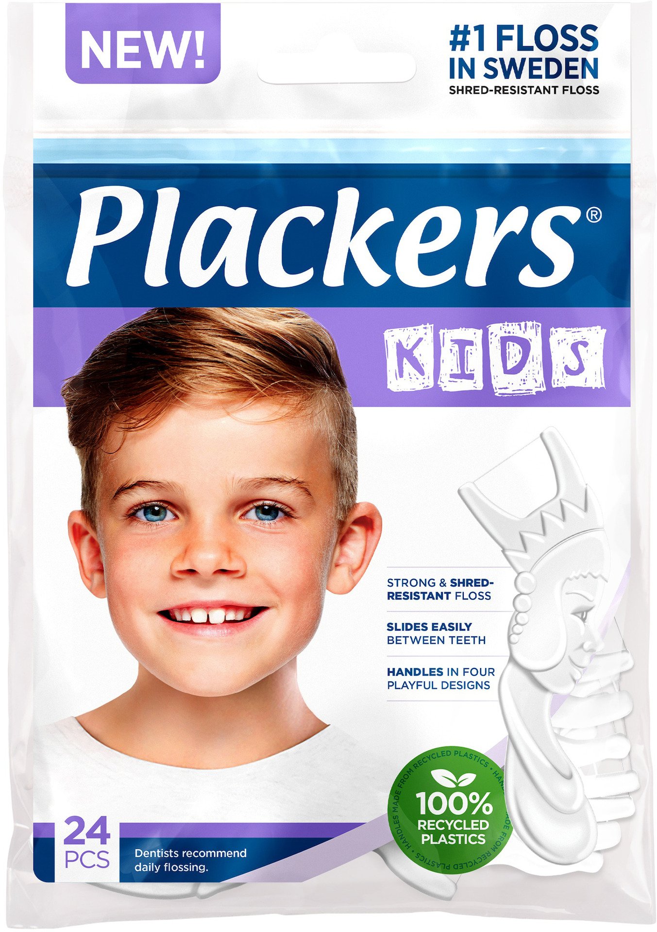 Plackers Kids Tandtrådsbyglar Barn 24 st
