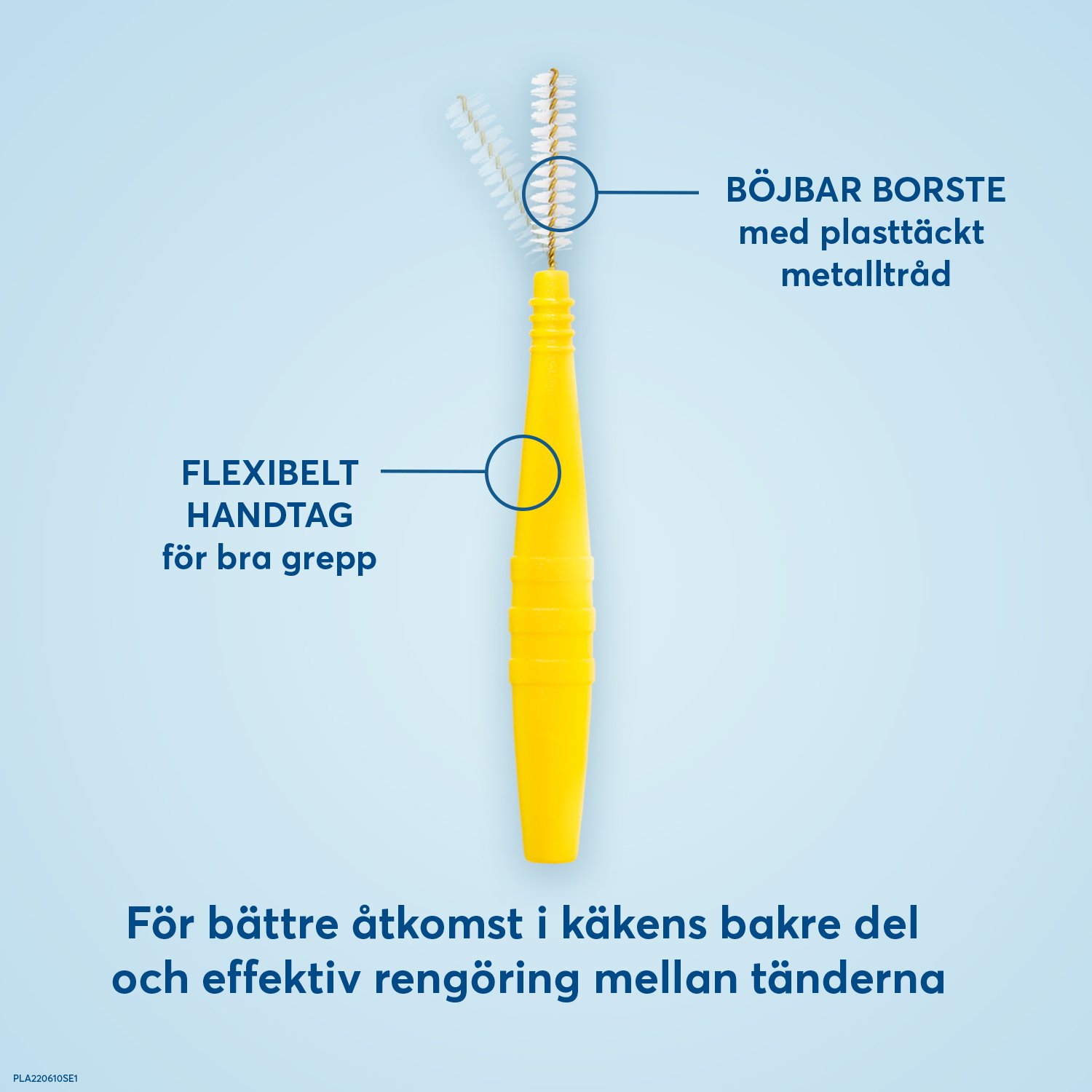 Plackers Dental Brush Mellanrumsborste Gul L (0,7 mm) 24 st
