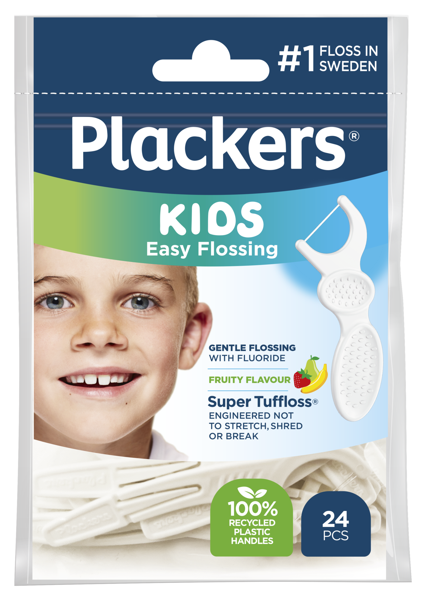 Plackers Kids Easy Flossing Tandtrådsbygel 24 st