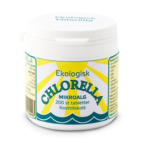 Lindroos Chlorella Mikroalg 200 tabletter