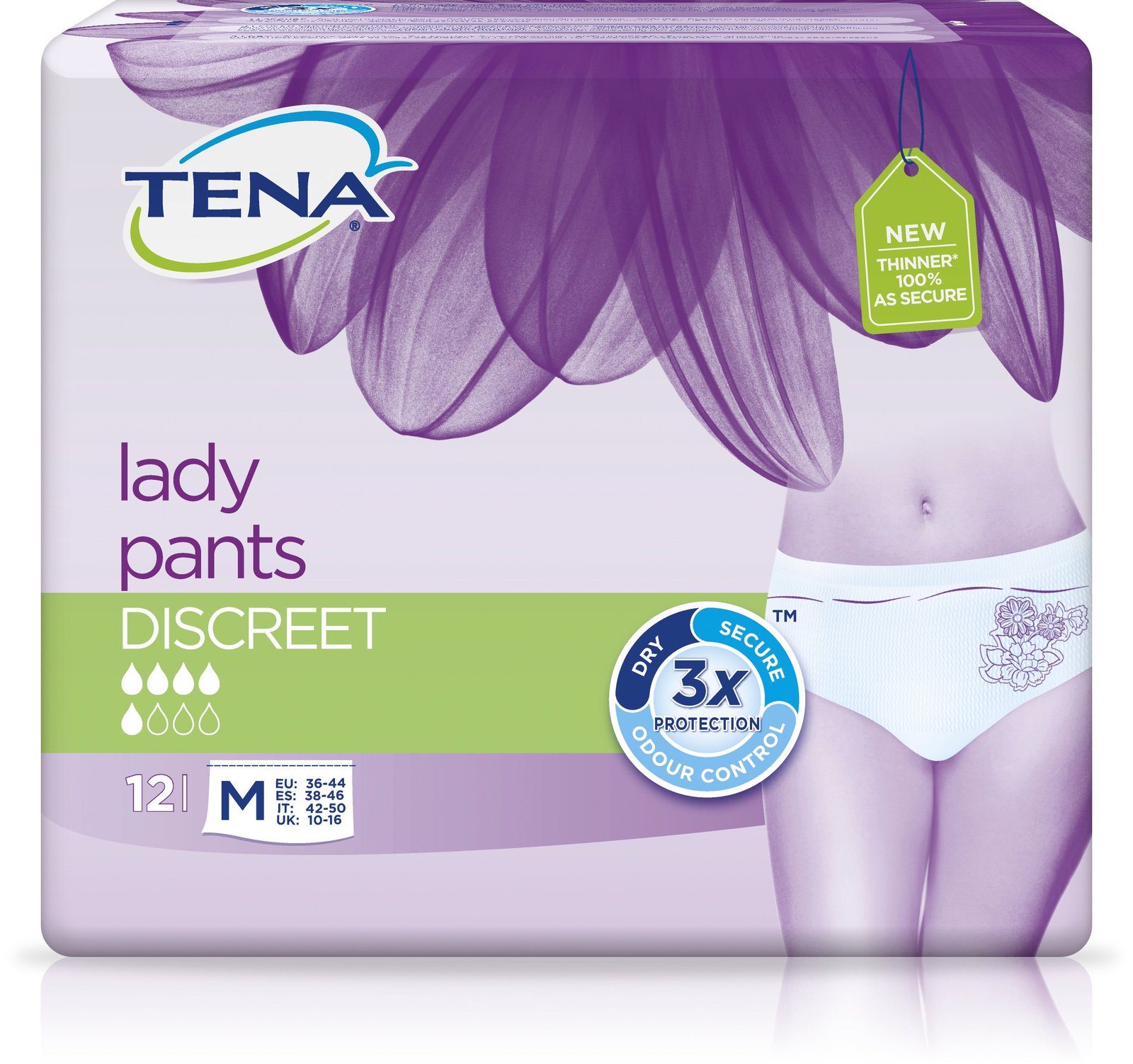 Tena Lady pants discreet medium 12 st