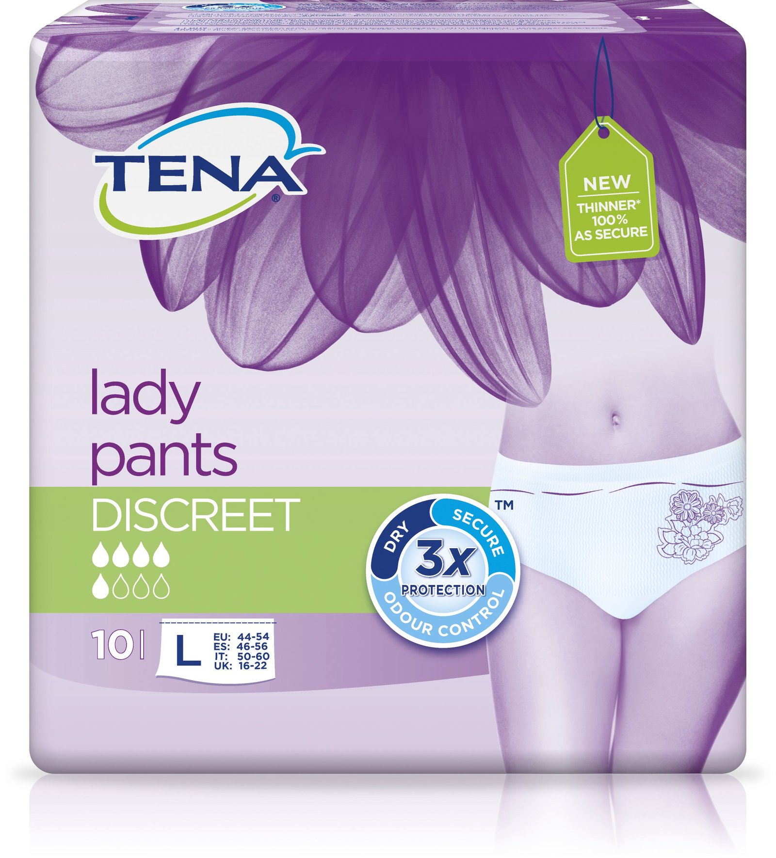 Tena Lady Pants Discreet Large 10 st