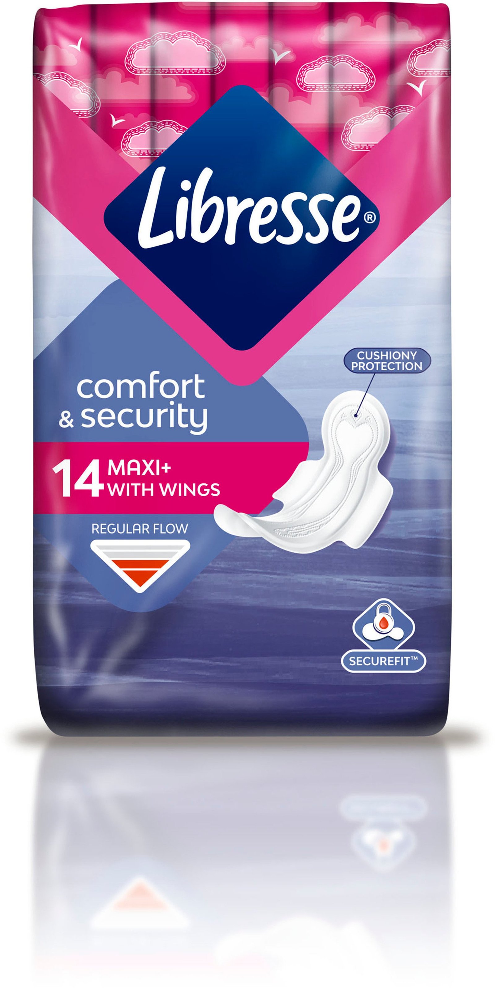 Libresse Comfort & Security Maxi+ Wings Binda 14 st