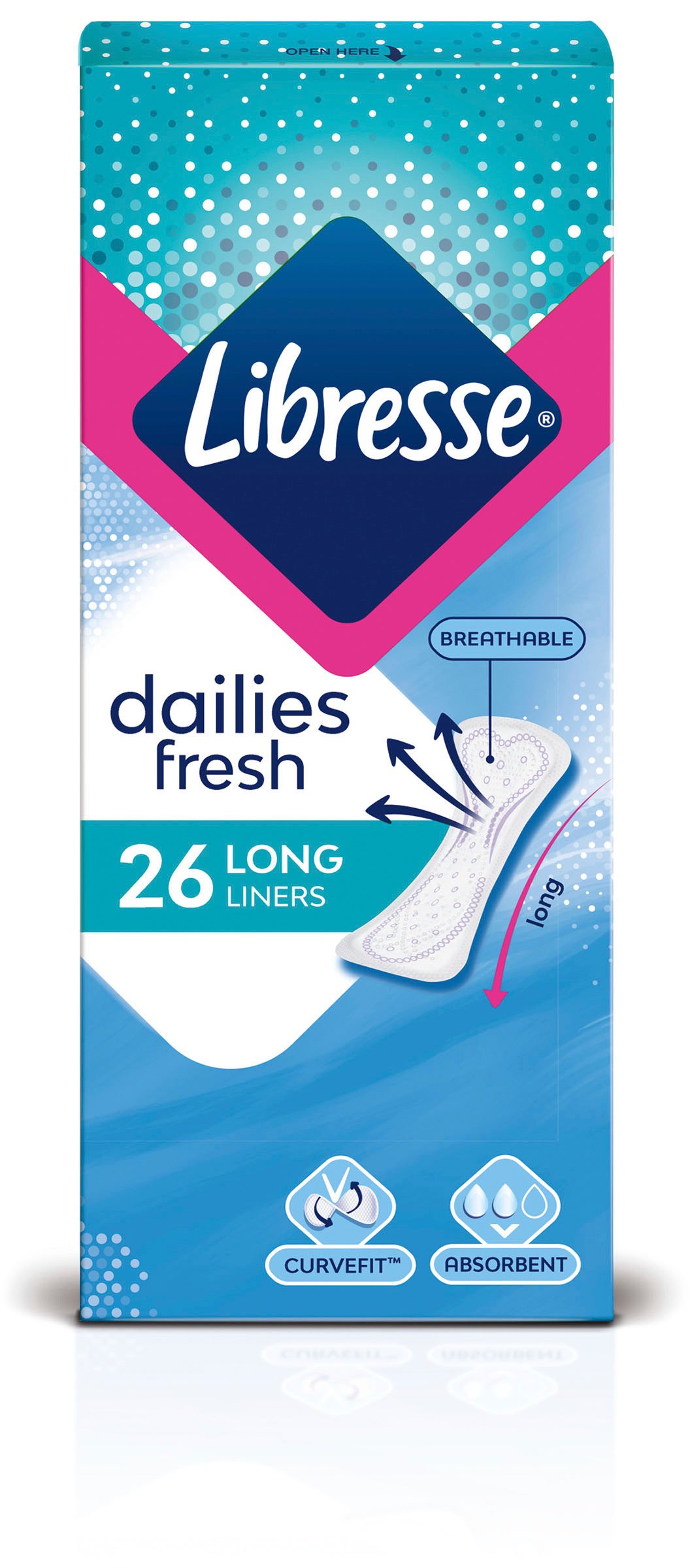 Libresse Dailies Fresh Long Trosskydd 26 st