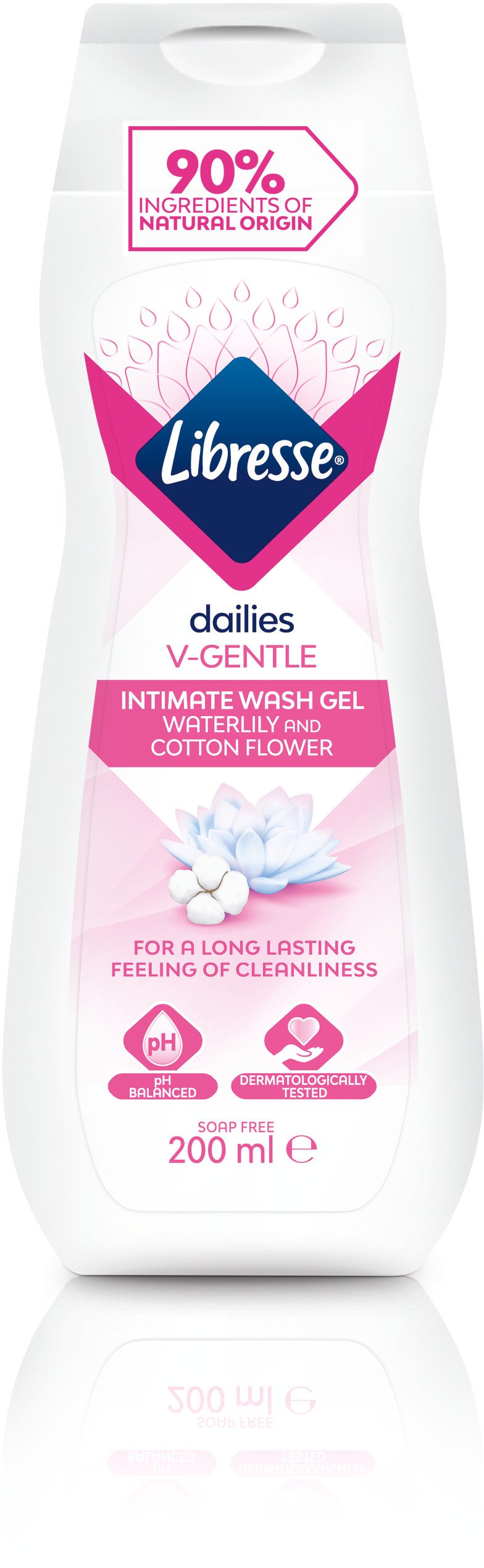Libresse Dailies V-Gentle Intimtvätt Waterlily 200 ml