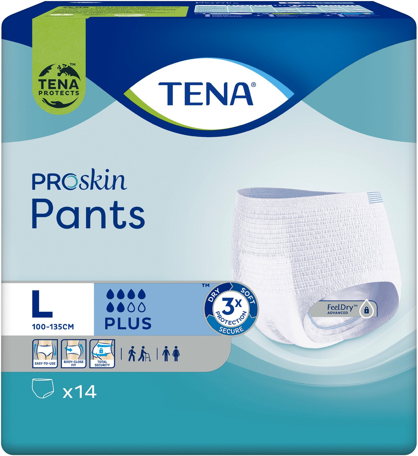 TENA ProSkin Pants Plus Large 14 st