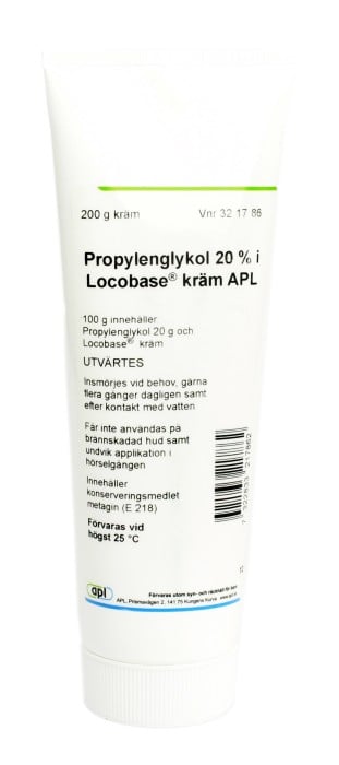 Propylenglykol i Locobase kräm 20% APL 200g