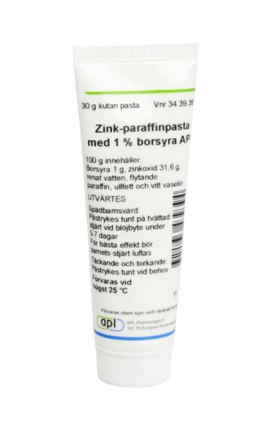APL Zink-paraffinpasta med borsyra, kutan pasta 1 % 30 gr