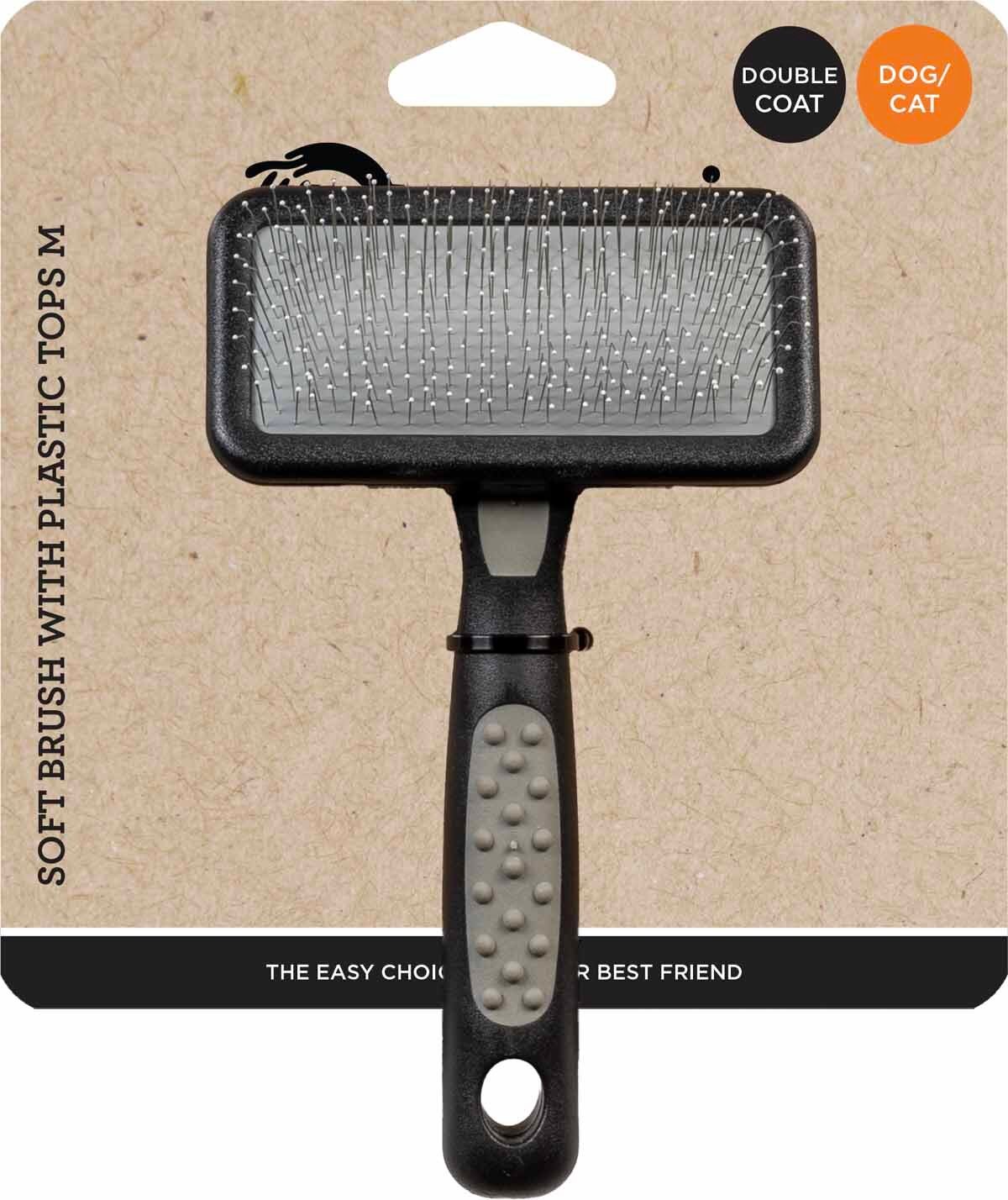 Ozami Soft Brush With Plastic Tops Medium 14,5x9x3 cm