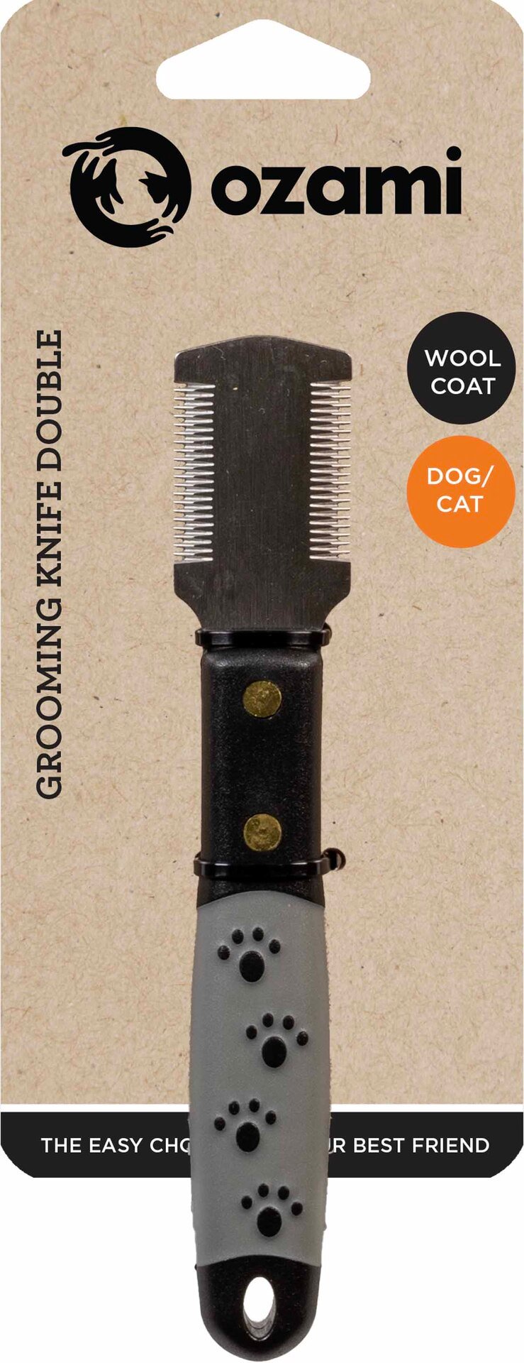 Ozami Grooming Knife Double 15,5x2,8x1,8 cm