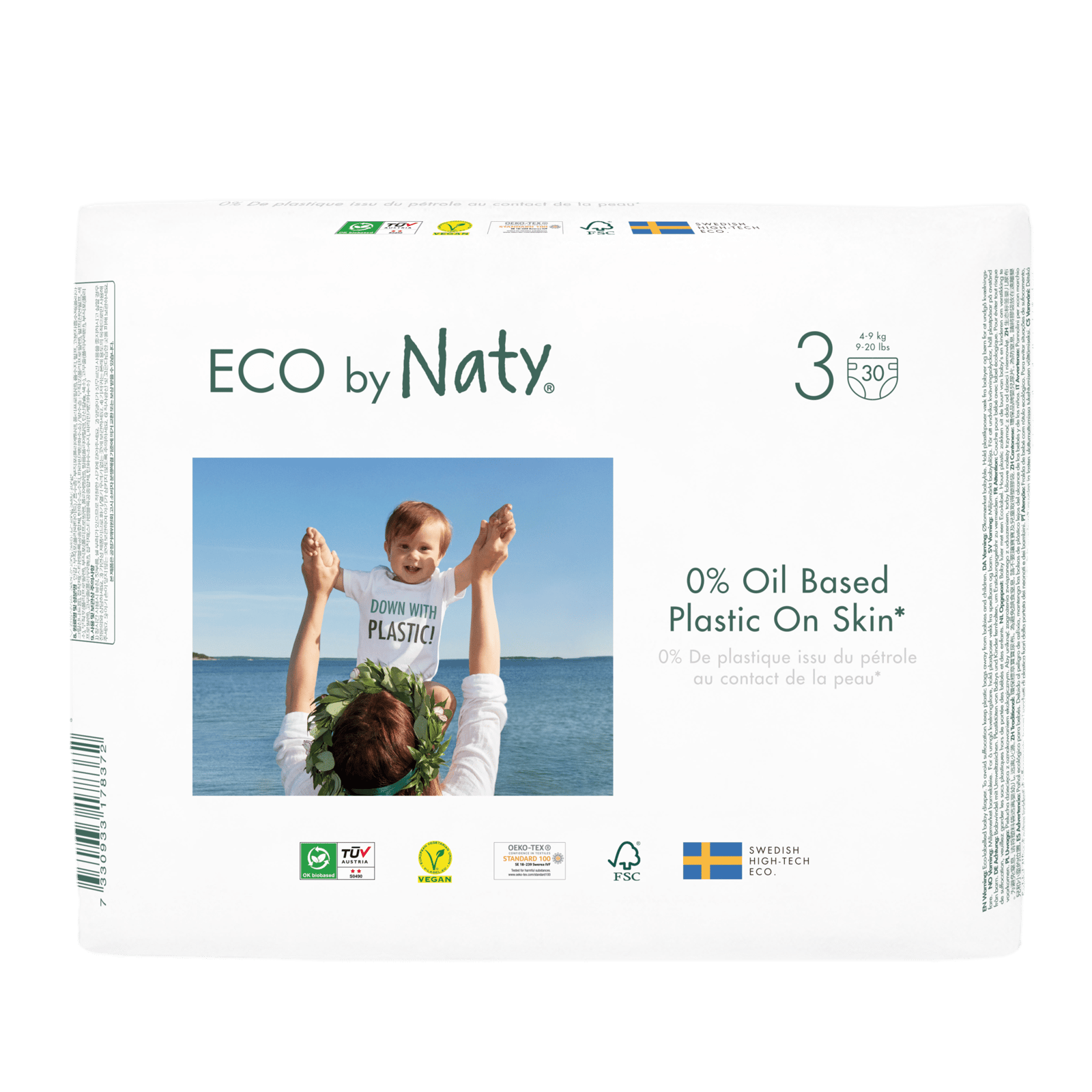 Naty Open Diaper Size 3 (4-9 KG) 30st