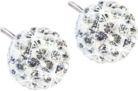 Blomdahl Örhängen NT Crystal Ball 6 mm White 1 par