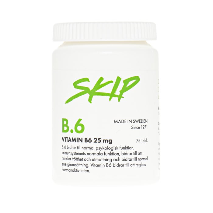 Skip Vitamin B6 25mg 75 tabletter
