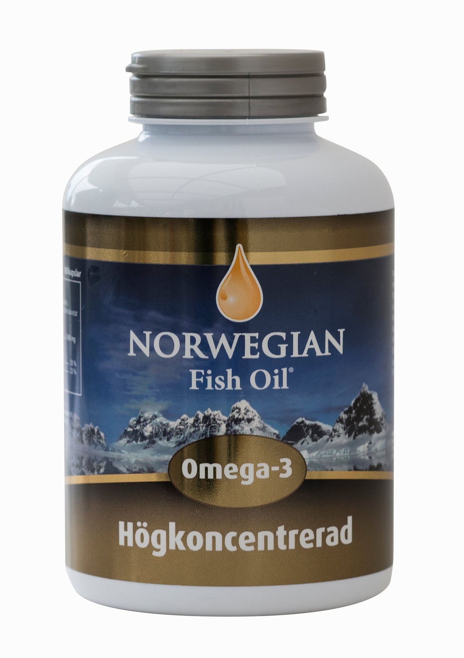 Norwegian Fish Oil Omega-3 Högkoncentrerad 180 kapslar