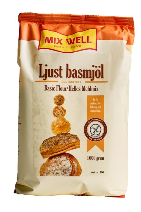 MixWell Glutenfritt Ljust Basmjöl 1000 g