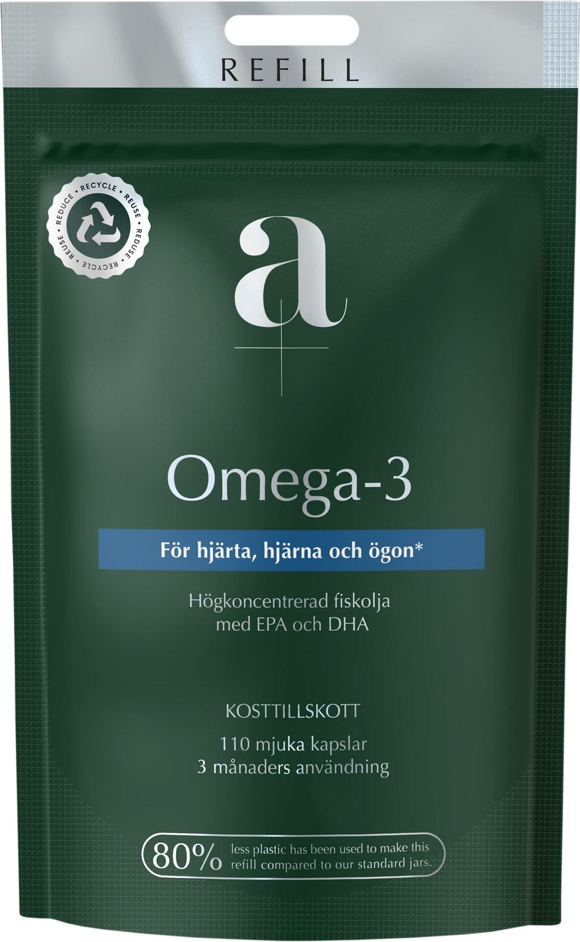 A+ Omega-3 Refill 110 mjuka kapslar