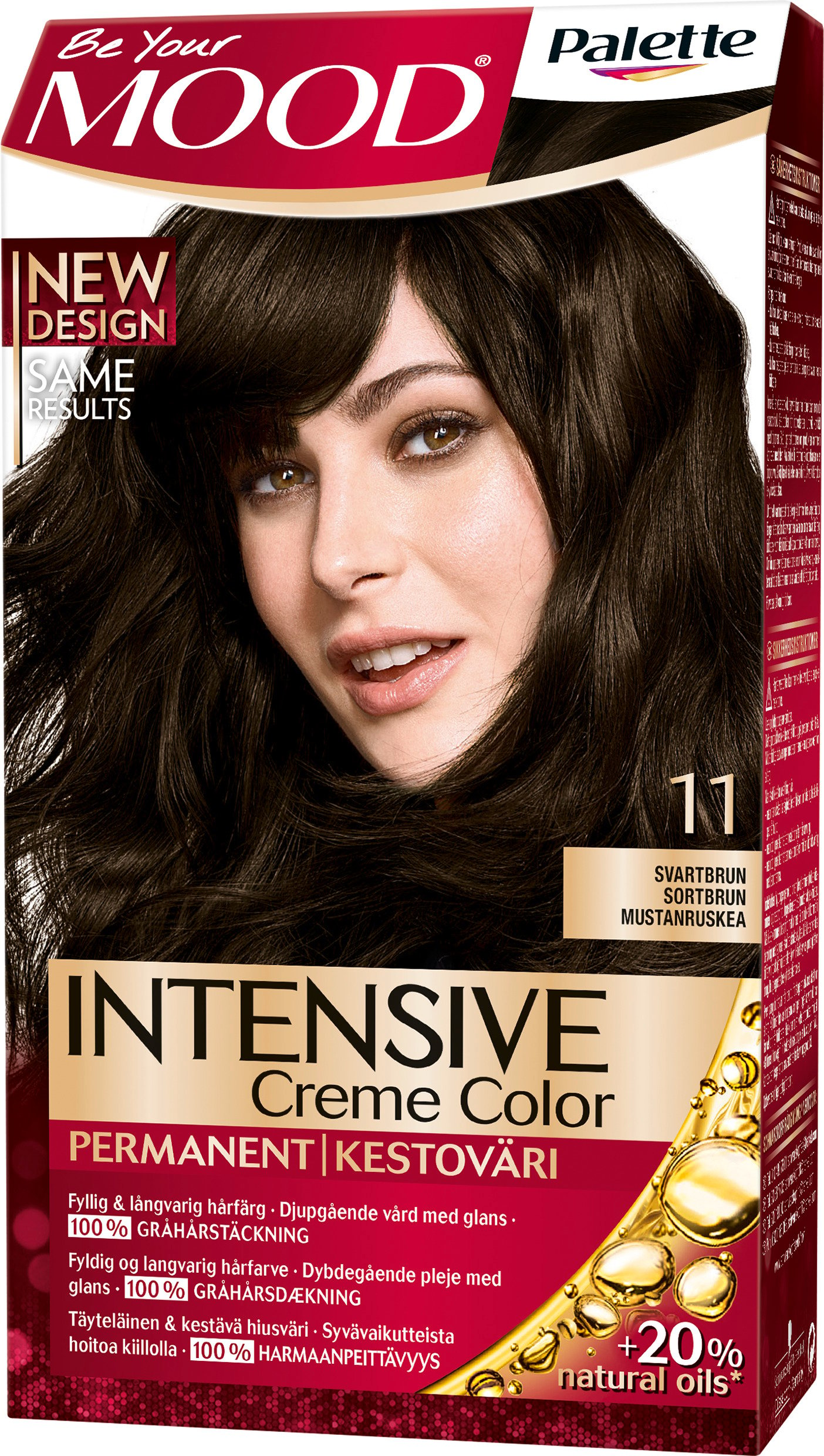 MOOD Palette Intensive Creme Color 11 Svartbrun