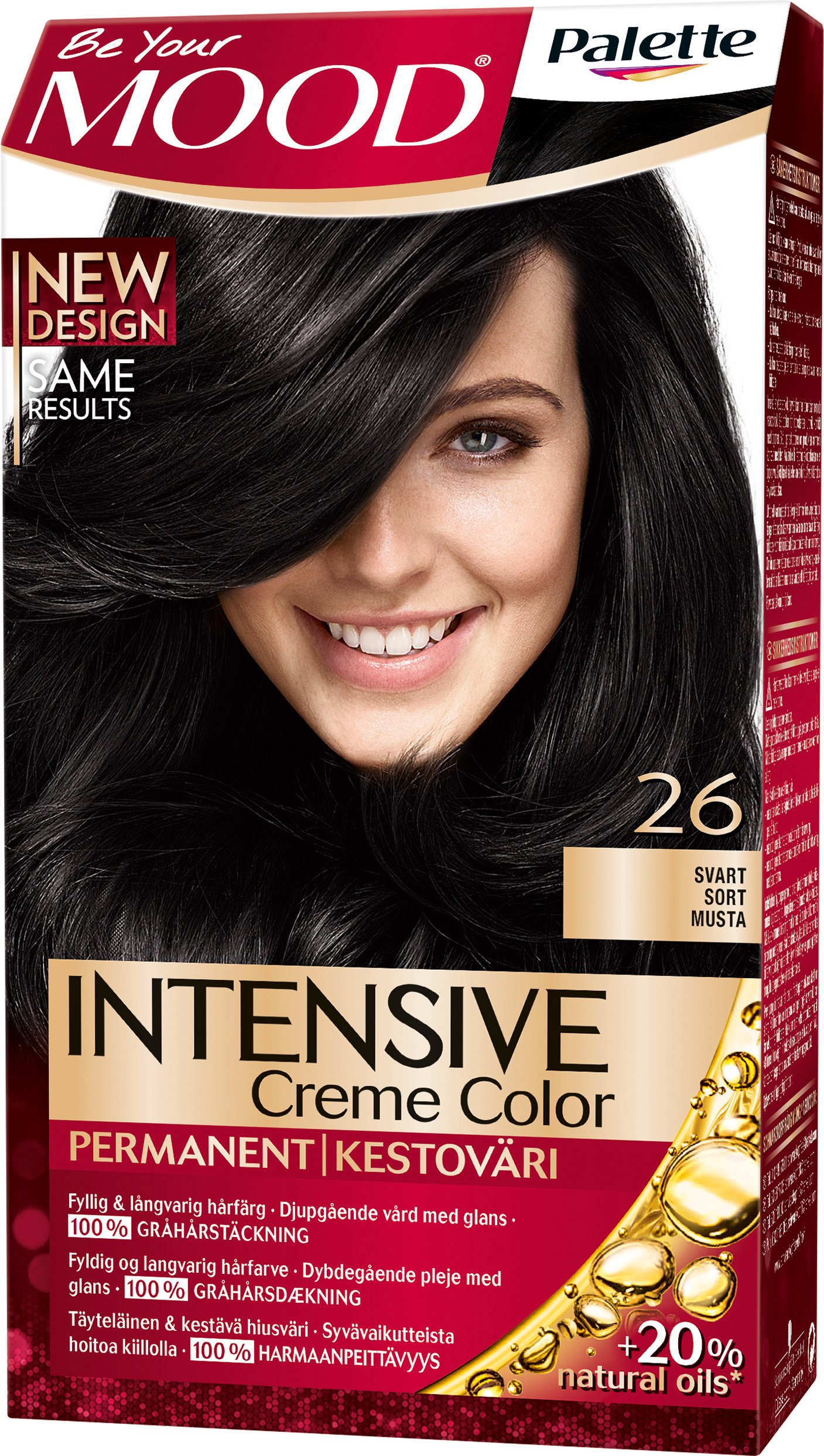 MOOD Palette Intensive Creme Color 26 Svart