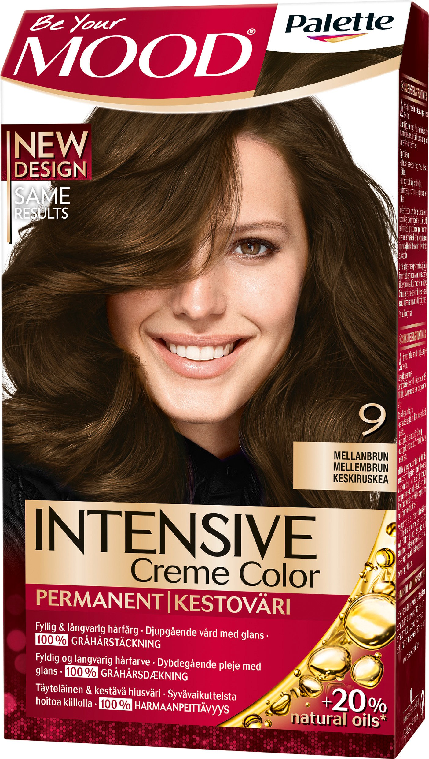 MOOD Palette Intensive Creme Color 9 Mellanbrun
