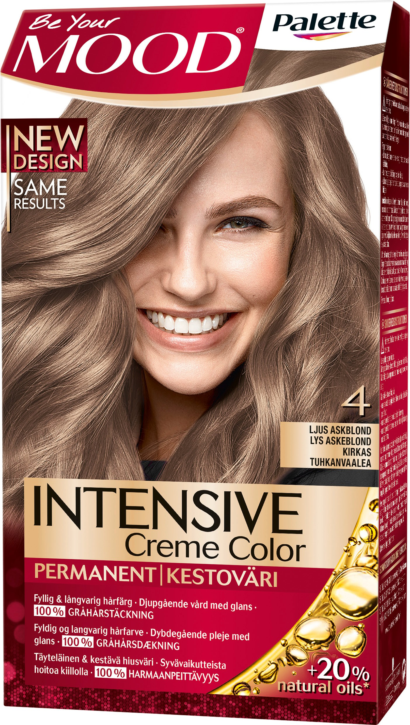 MOOD Palette Intensive Creme Color 4 Ljus Askblond