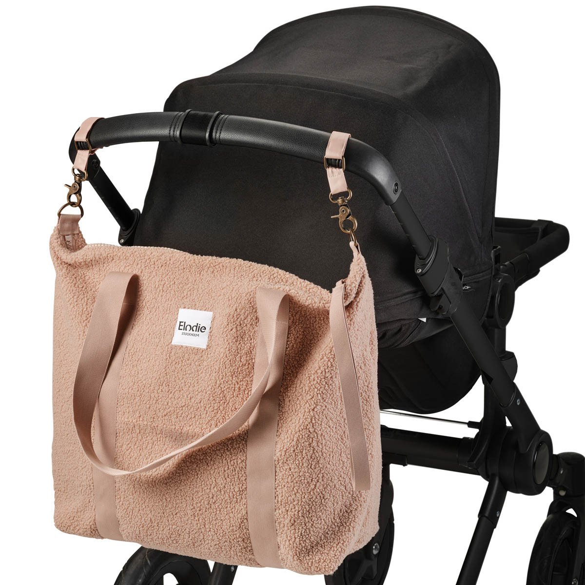 Elodie Changing Bag Soft Shell Pink Bouclé