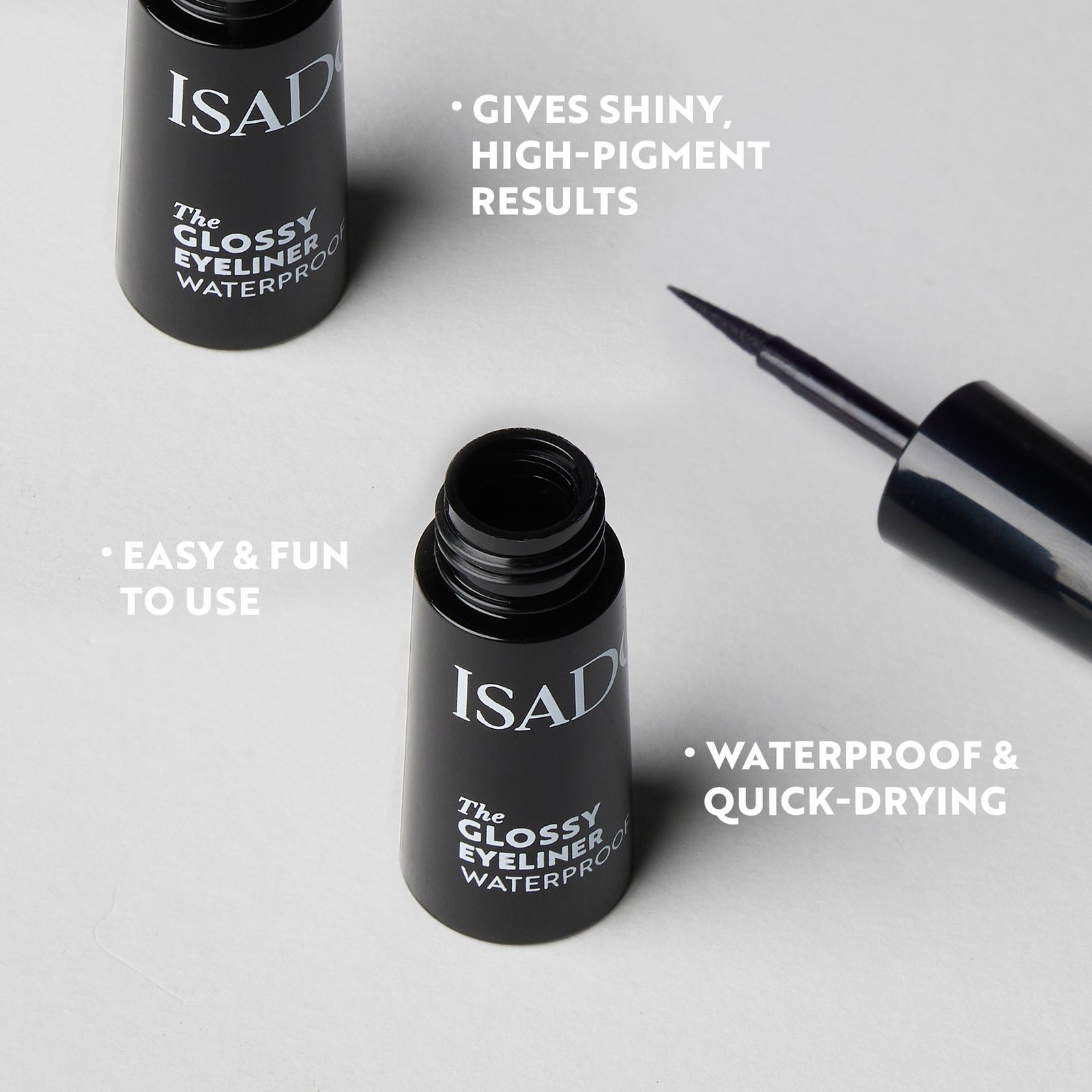 IsaDora Glossy Eyeliner 42 Dark Brown 2,5 ml
